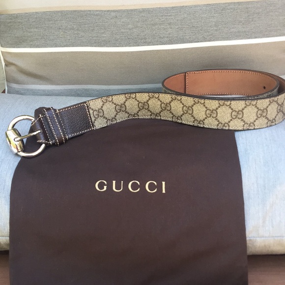 Gucci Accessories - Gucci GG Canvas Belt-AUTHENTIC